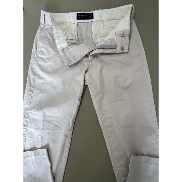 Abercrombie & Fitch Stretch Light Cream Colored Pants Men’s 29Wx30L - Picture 2 of 6
